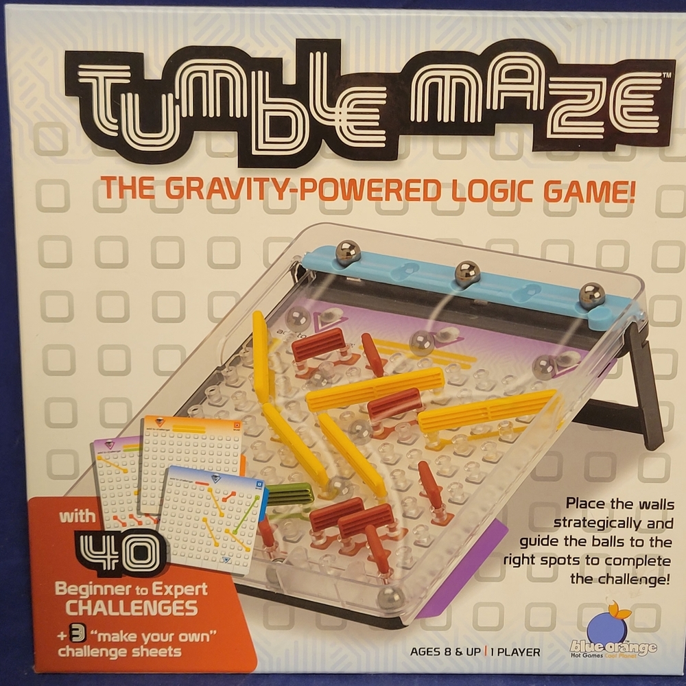 Tumble Maze logic game by Blue Orange, 2019 used, good condition